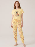 Class Dismissed Golden Retriever Knit Pajama Set for Women — Teacher & Dog Mom Sleepwear