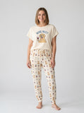 Golden Retriever 'Wine Not?' Soft Knit Pajama Set for Dog Moms