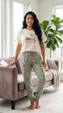 Study Breaks & Merlot Golden Retriever Knit Pajama Set for Women — Cozy Dog Mom Sleepwear