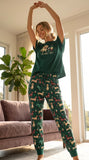 Dachshund Wine 'I Do What I Want' Cozy Knit Pajama Set for Women
