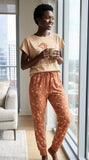 But First Coffee & Dogs Dachshund Knit Pajama Set for Women