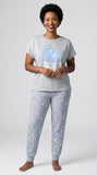 Professional Snacker Poodle Knit Pajama Set for Dog Mom Women