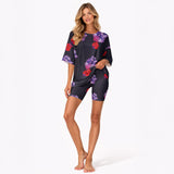 Women's Vibrant Navy Athleisure Set - Loose Fit