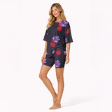 Women's Vibrant Navy Athleisure Set - Loose Fit