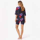 Women's Vibrant Navy Athleisure Set - Loose Fit